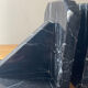 Pair of Art Deco bookends in black marble