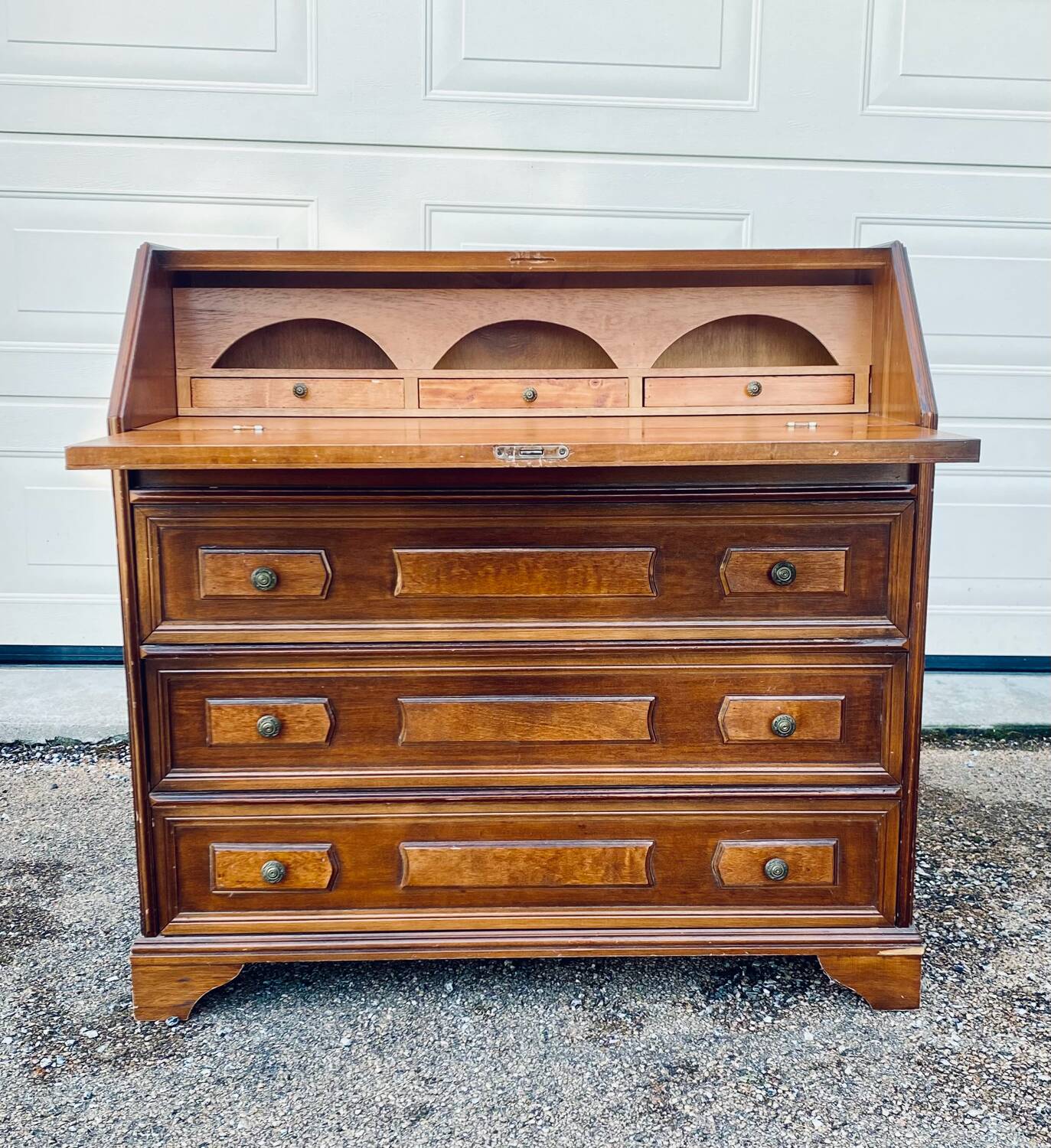 Small old desk secretary