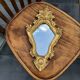 Miroir baroque bois doré et 2 angelots