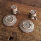 Duo of cups and saucers Vallauris, vintage