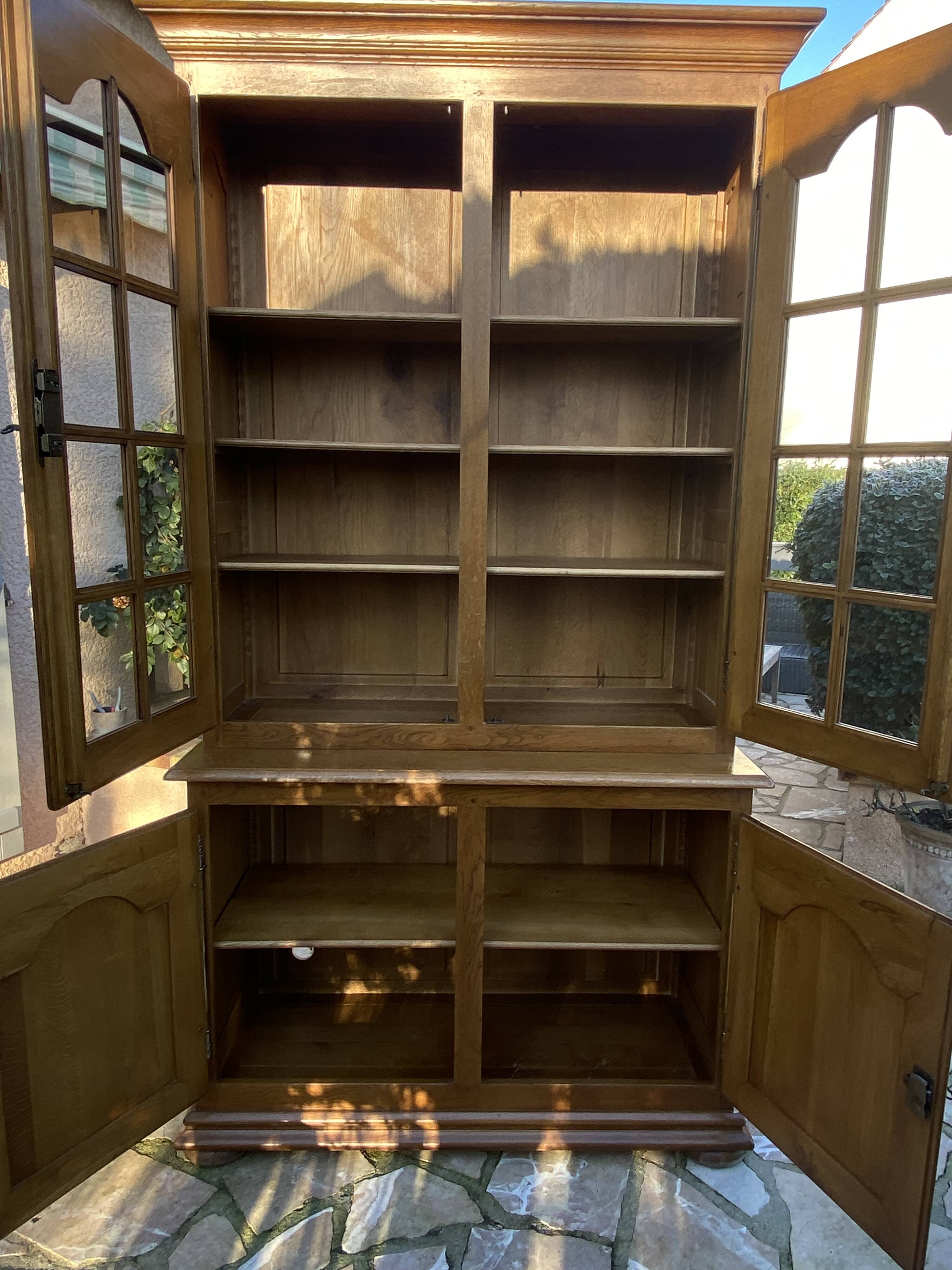 Solid oak library