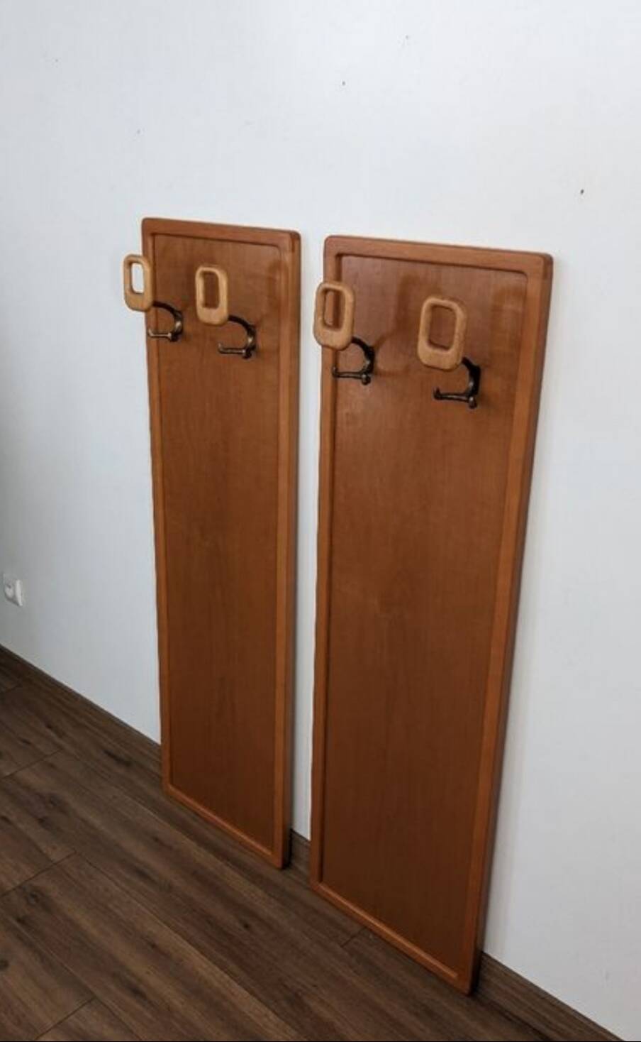 Set of 2 wall coat racks from the 50s