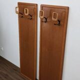 Set of 2 wall coat racks from the 50s