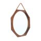 Octagonal mirror with a teak frame, 1960s