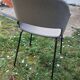Pedrali Babila fabric armchair with black ash legs.