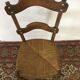 Chaise ancienne bois et paille