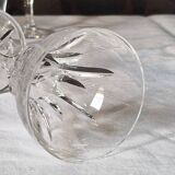 Set of 11 crystal glasses