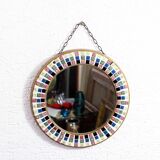 Vintage earthenware mirror 1970