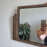 Art deco iron mirror