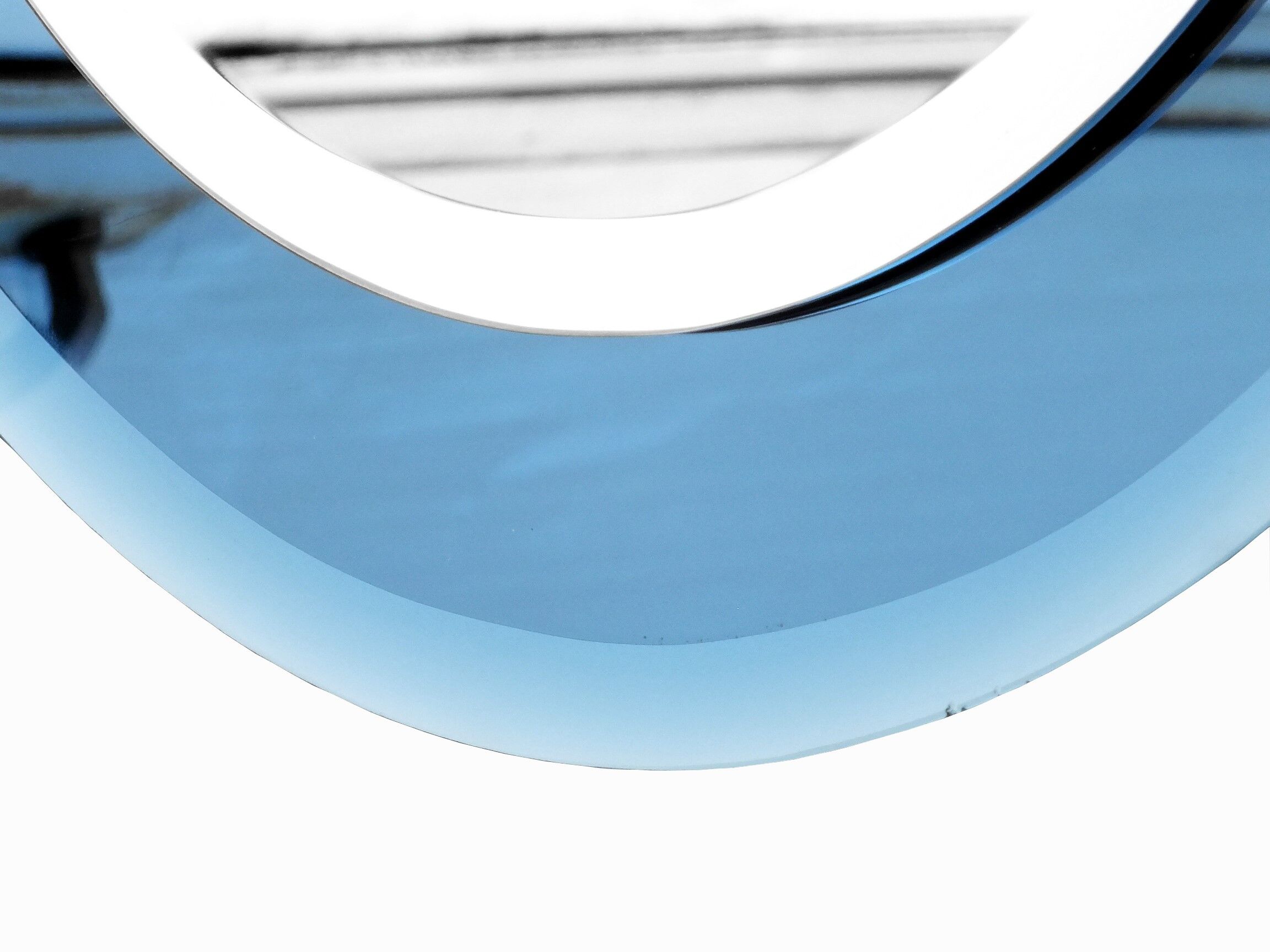 Luigi Fontana design blue cobalt mirror deco years 40 Fontana Arte