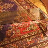 Smoked Glass and Chrome Steel Waterfall Pace Collection Coffee Cocktails Table, 1970s