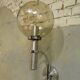 chrome & smoked glass wall light, 1970