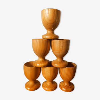 6 wooden shells