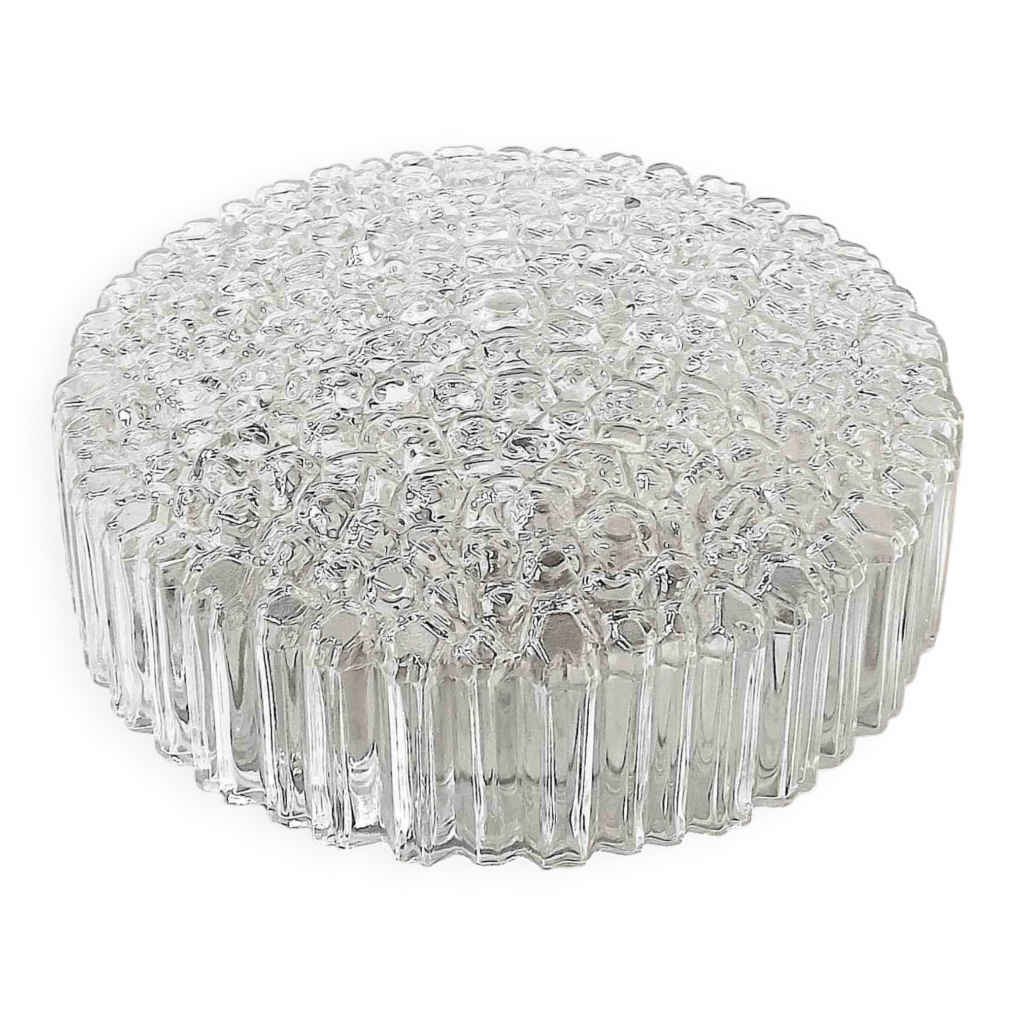 Helen Tynell ceiling light, Limburg glassworks, 1970s, diameter 30 cm