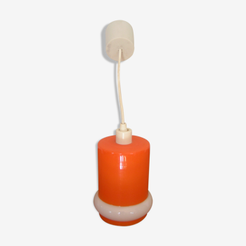 Suspension en opaline orange