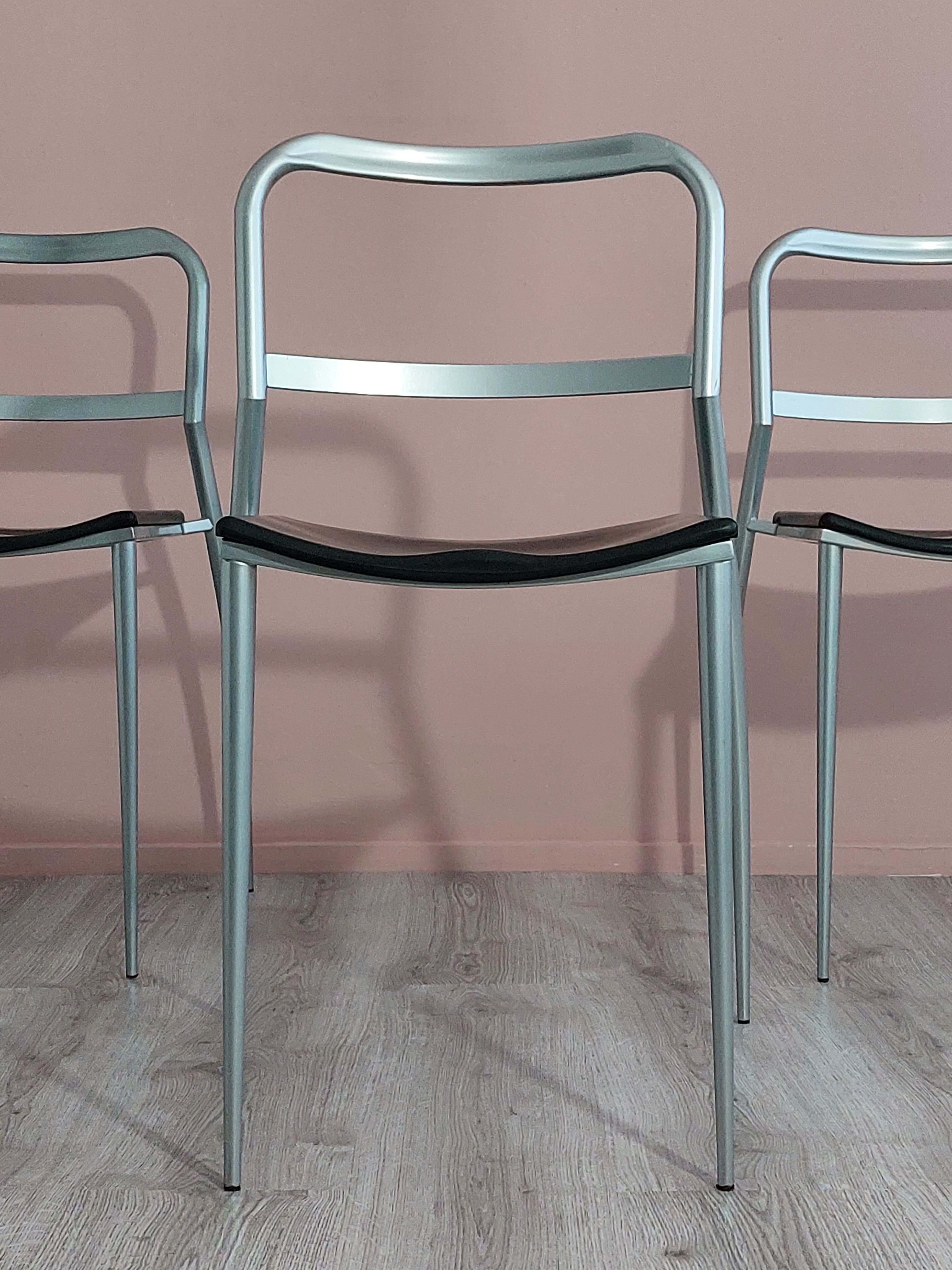 Postmodern Dining Chairs by Maurizio Peregalli for Zeus Collezione 1980's.