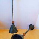 Metal candlesticks, Memphis 1980.