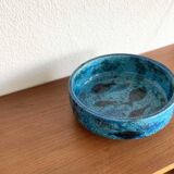 Fish pottery bowl by Aldo Londi for Bitossi, Italy, 1960s.