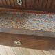 Wooden and marble chest of drawers
