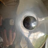 Art deco chrome mushroom lamp