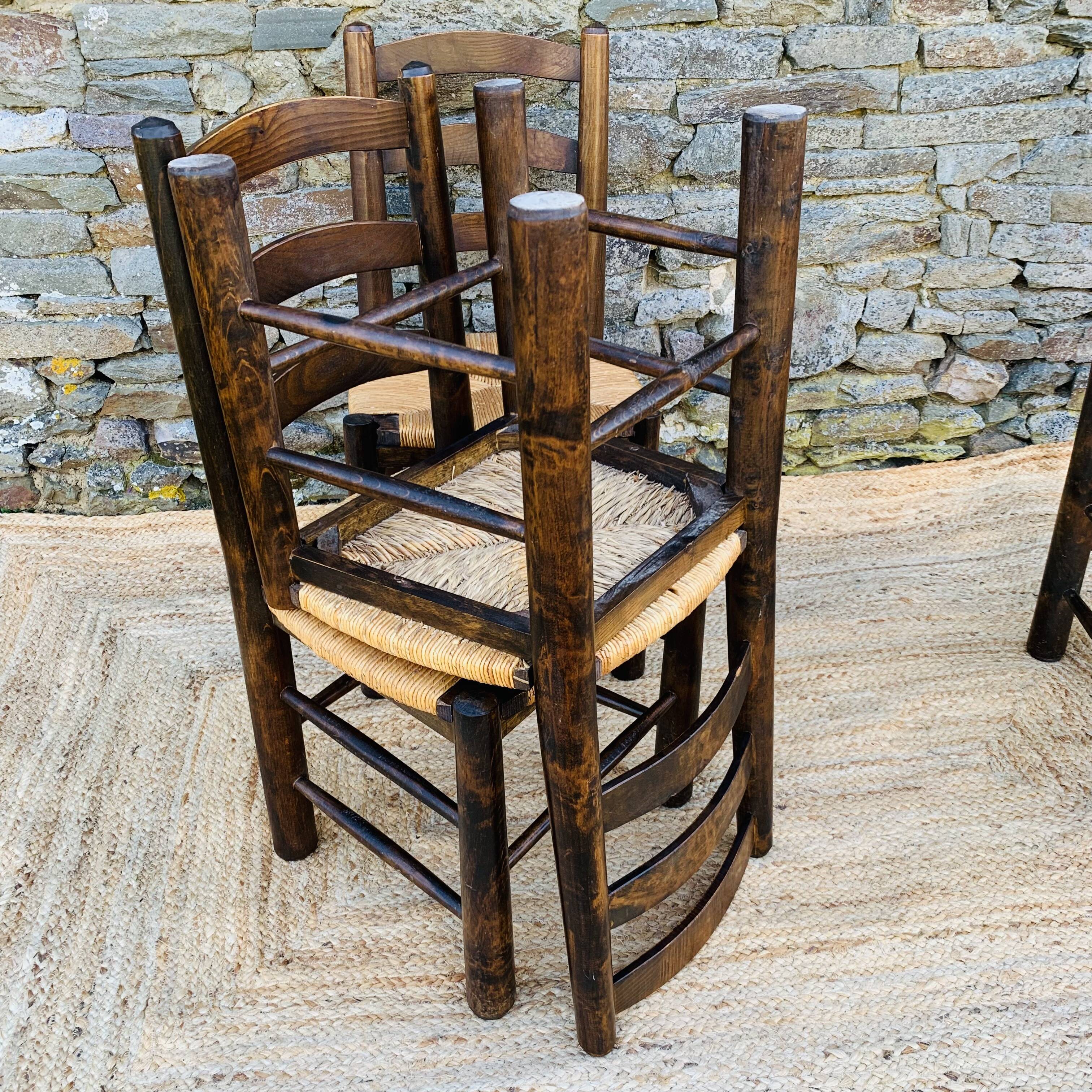 Set of 4 Georges Robert chairs