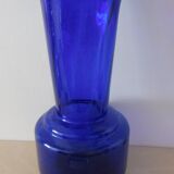 Blue glass vase