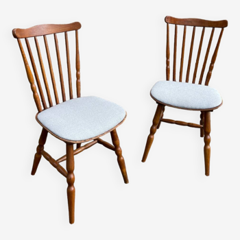 Pair of vintage Bauman bistro chairs Tacoma model