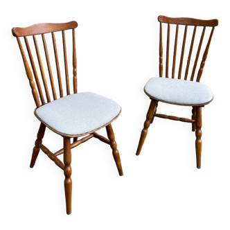 Paire de chaises bistrot Bauman vintage modèle Tacoma