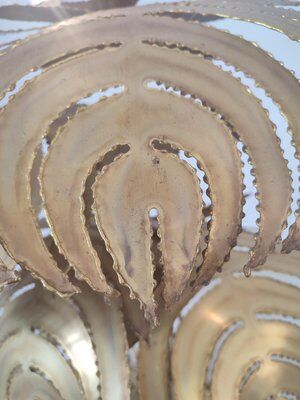 Monstera floor lamp attributed to Maison Jansen, France, 1980s