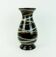 West german 1950s vase scheurich model 215-33 stripe decor black ground