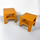 Ensemble de 4 tables Quattro Gatti jaune moutarde par Mario Bellini, C&B Italia