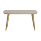 Table basse format scquircle gris clair (80x45cm)