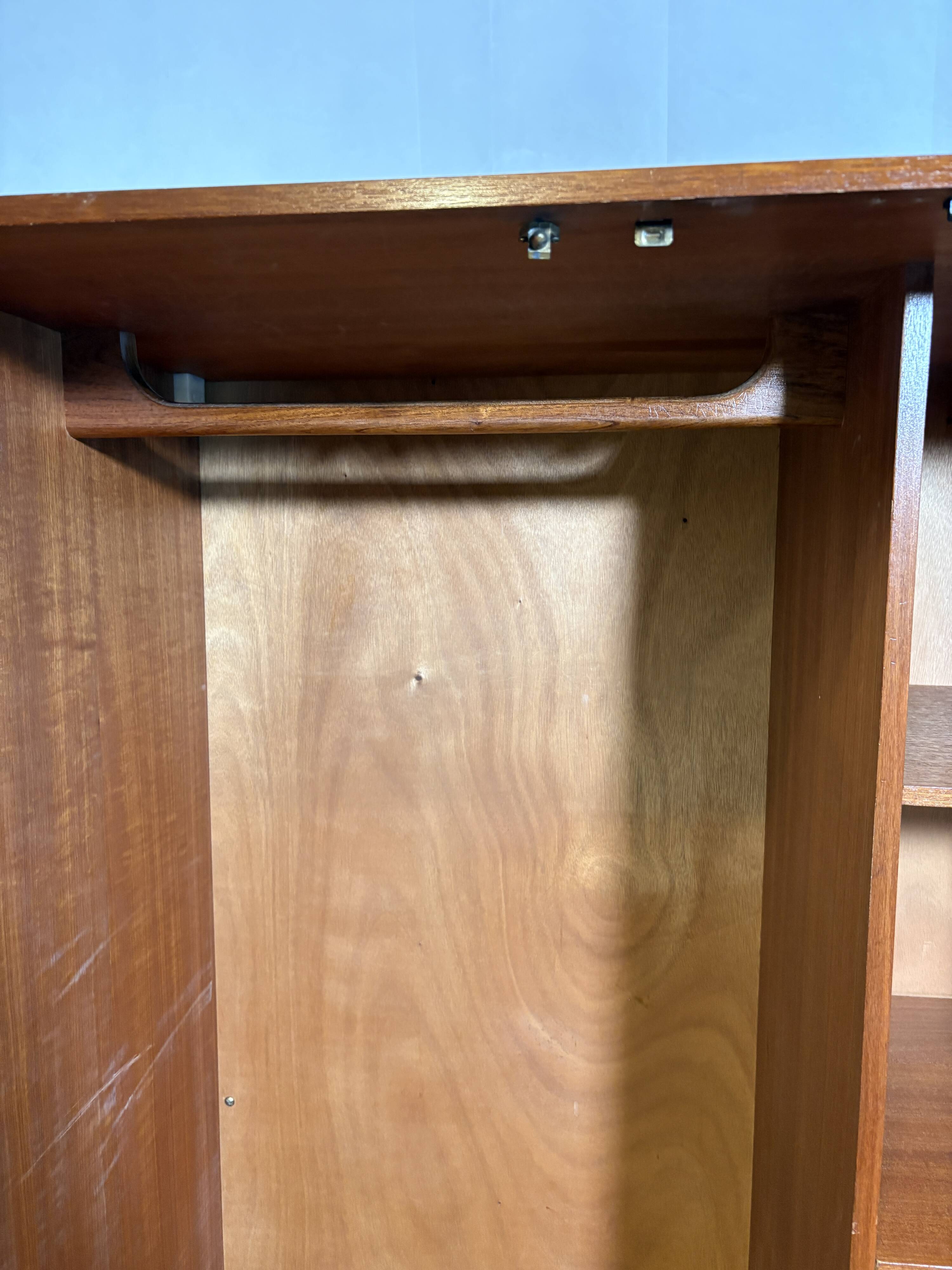 Vintage Stonehill Teak Double Wardrobe | 1960s | Mid-Century British Design