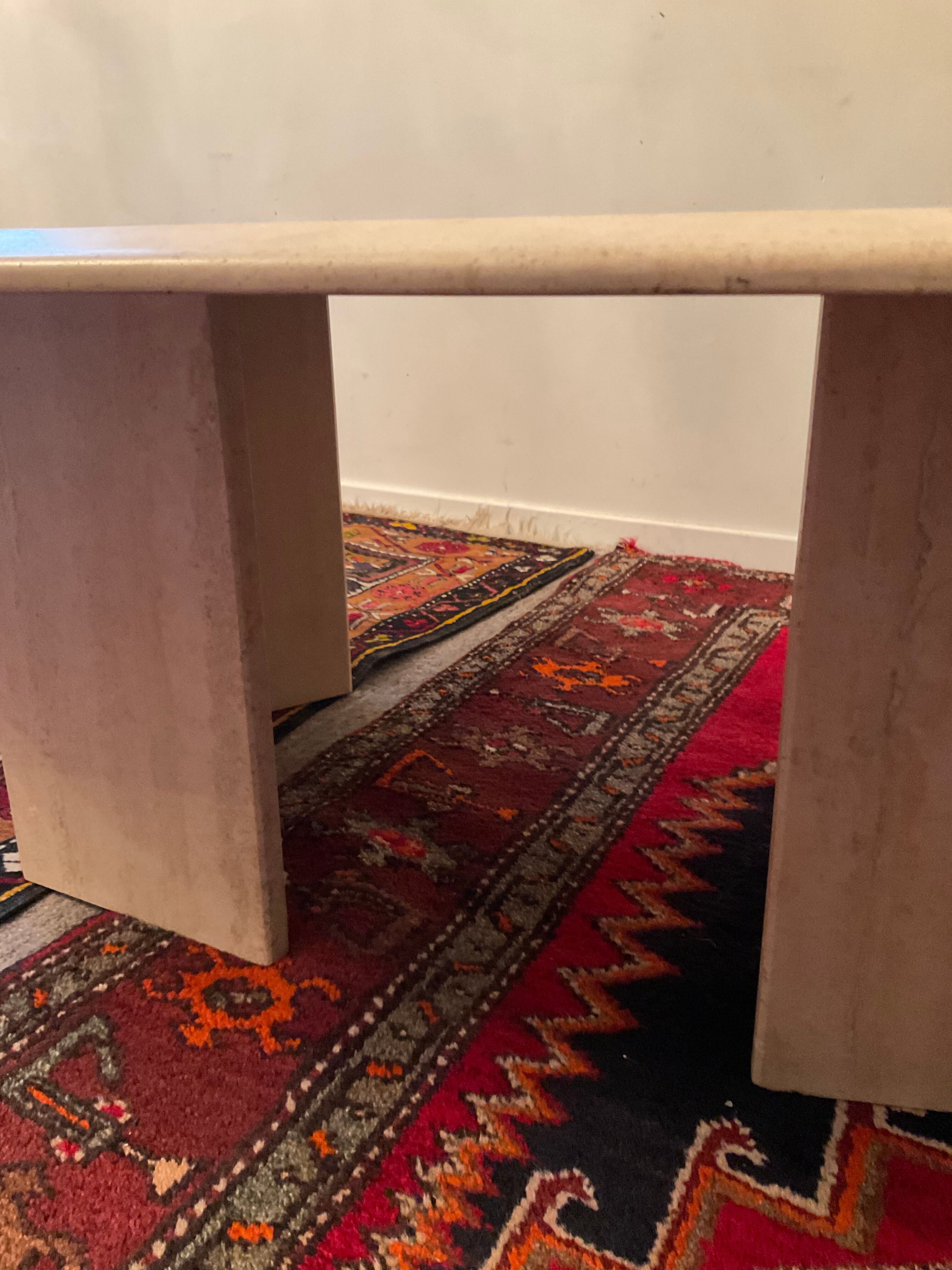 Travertine coffee table from the 70s-80s