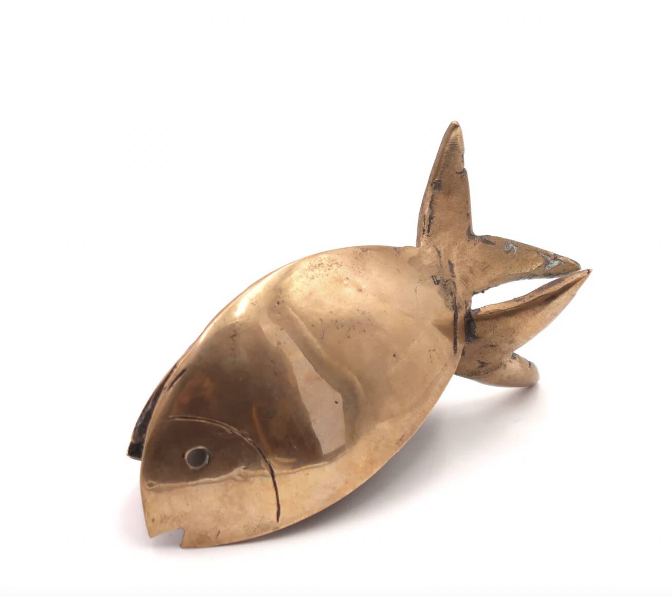 Sculpture poisson en bronze, années 70