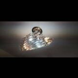 Vintage 1960’s Venini Style Murano Glass Ceiling Chandelier Light