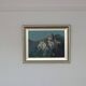 Mid Century Swedish Oil on Canvas “Village Motif” by Bengt Hillgrund