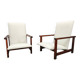 Pair of Mid-Century Pine Lounge Chairs, Czechoslovakia 1970s