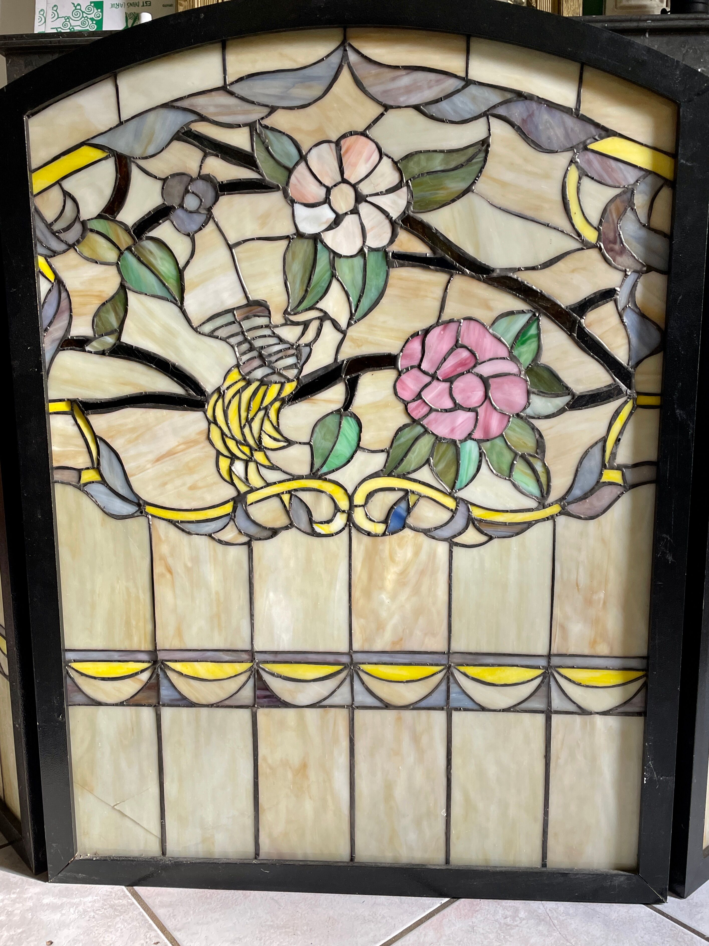 Tiffany-style stained glass firewall