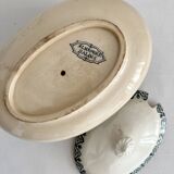 Sauceboat with lid in iron earth "Alhambra" Salins