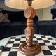Lampe française en bois tournée moderniste