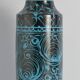 Black and Turquoise Ceramic Table Lamp by Avino Bagni, Italy, 1960s