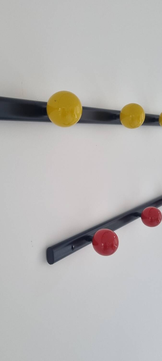 Duo of 4 and 5 ball coat racks