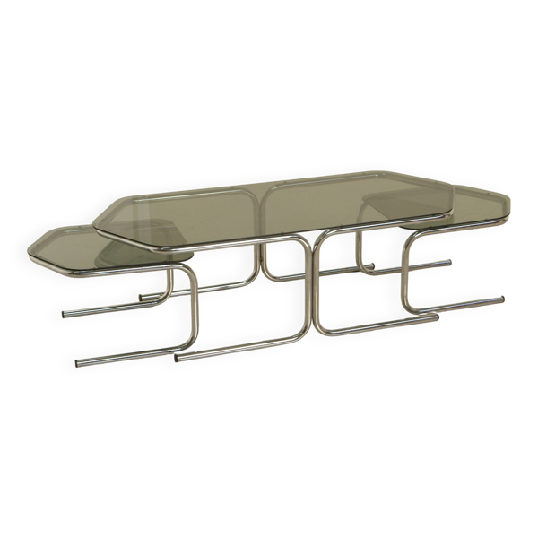 Ensemble de tables basses modulables Space Age 80’s