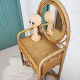 Rattan dressing table