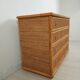 Chest of drawers, dresser, 1960s, Dal vera, bamboo and wicker, brass handles