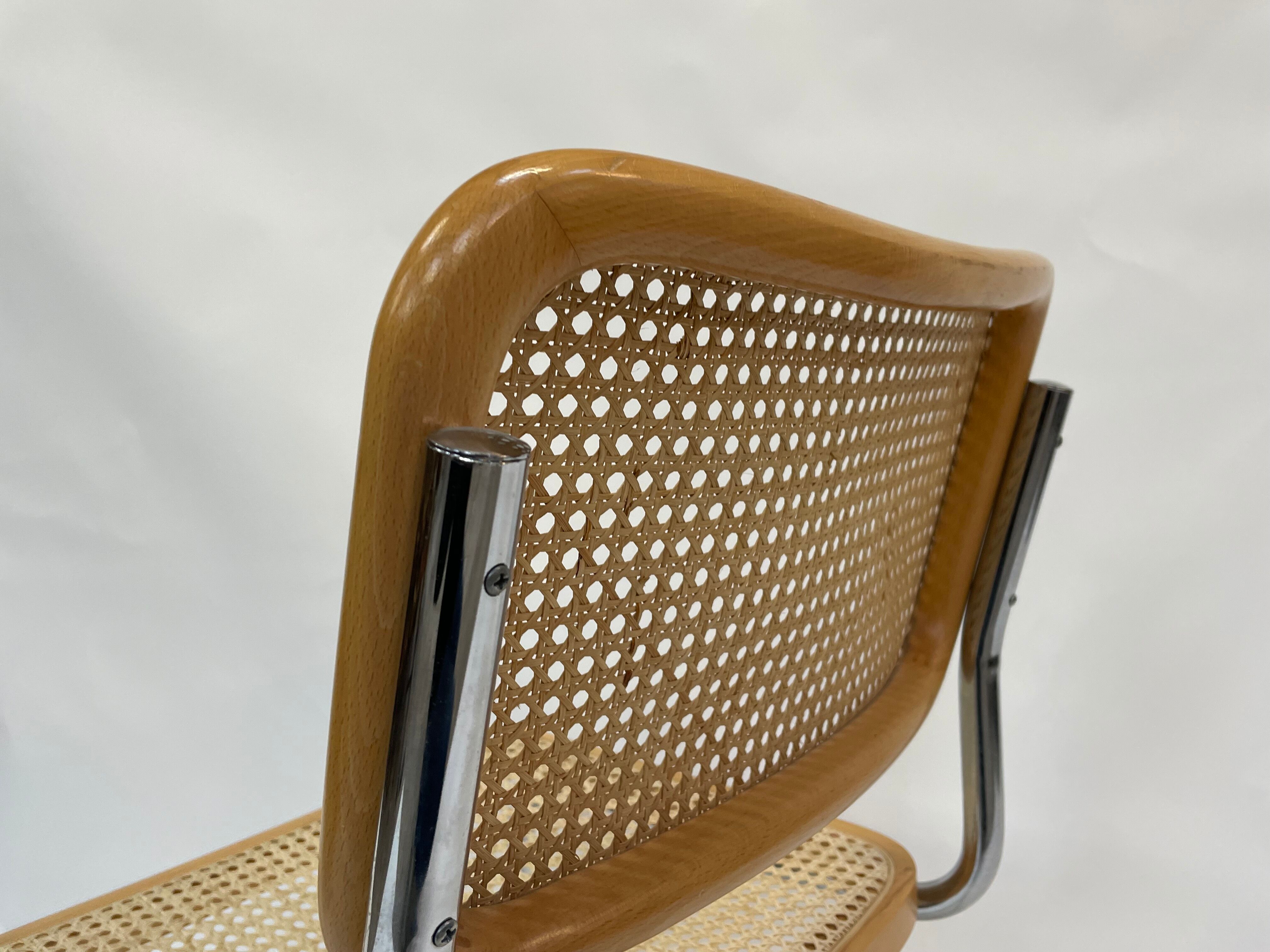 Cesca design chair b32 model in chrome