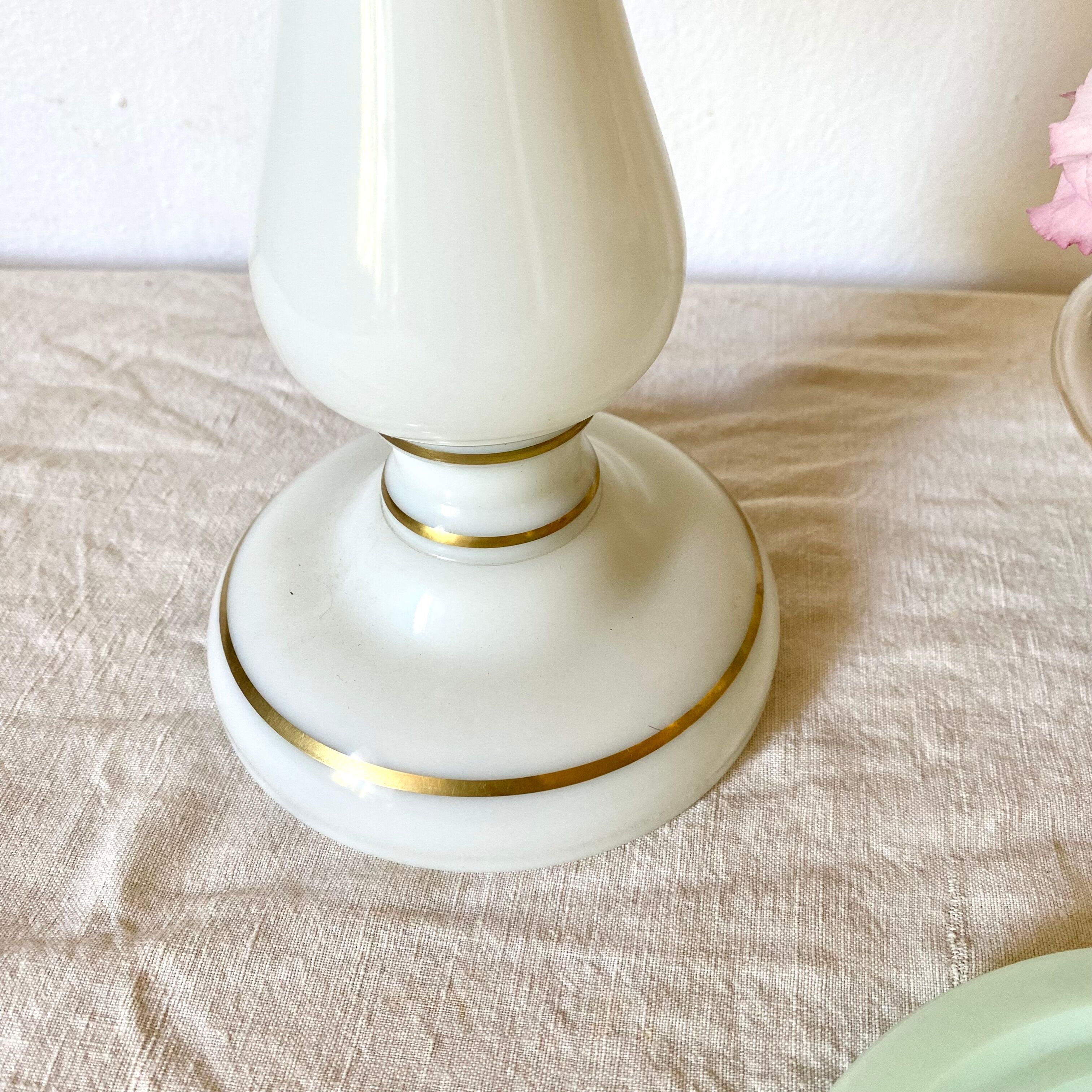 Vintage opaline lamp