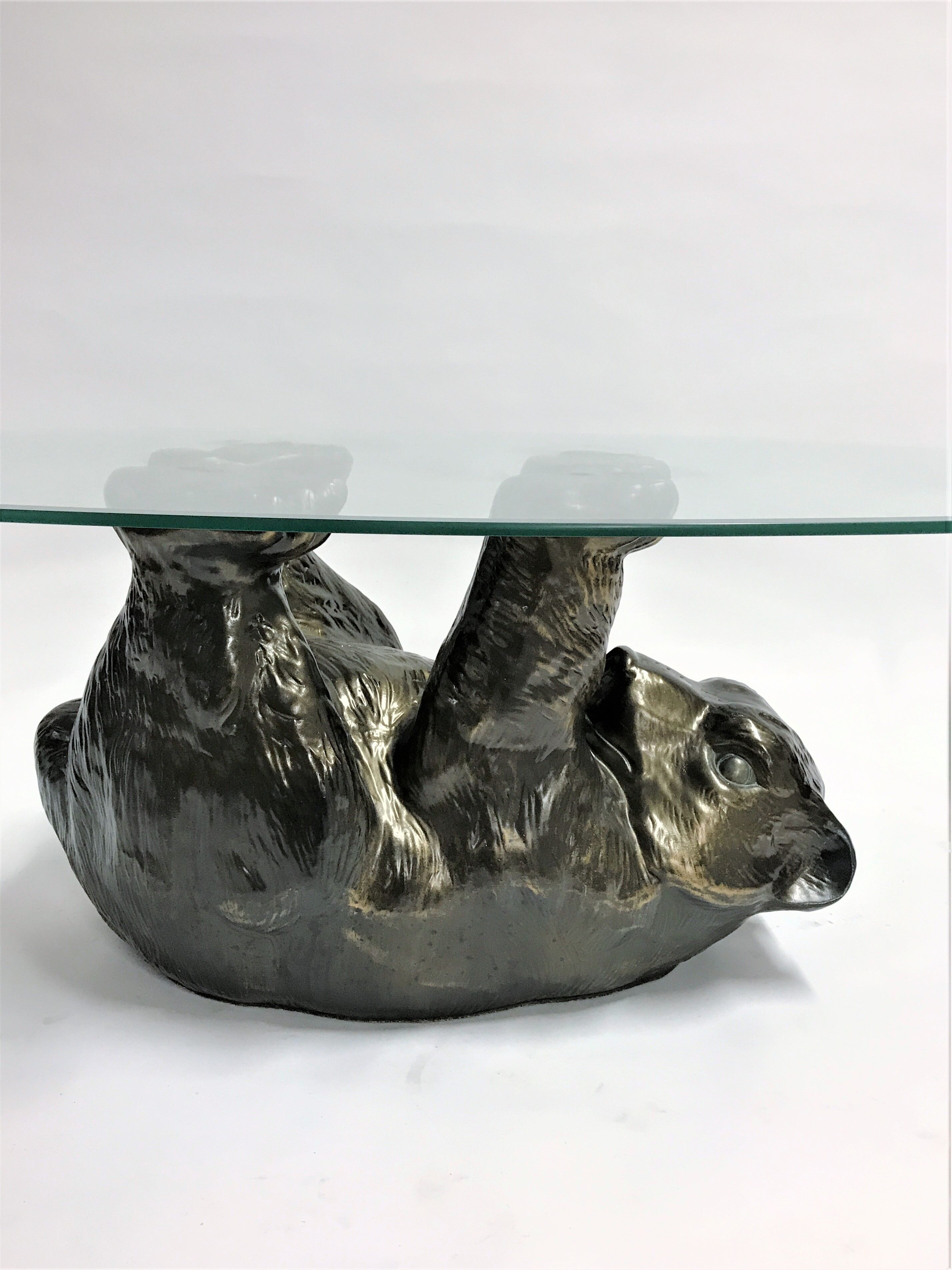 Black bear coffee table, 1970