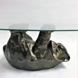 Black bear coffee table, 1970